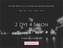 Tablet Screenshot of 2dye4-salon.com